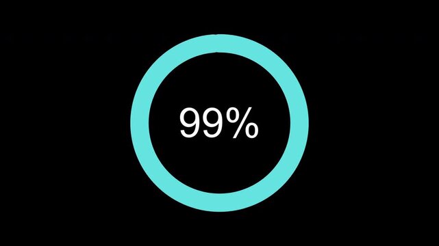 loading progress bar. Digital circle interface icon for data transfer.