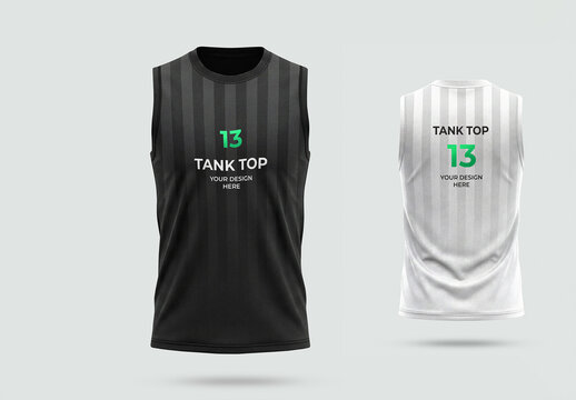 Tank Top Mockup Set Template