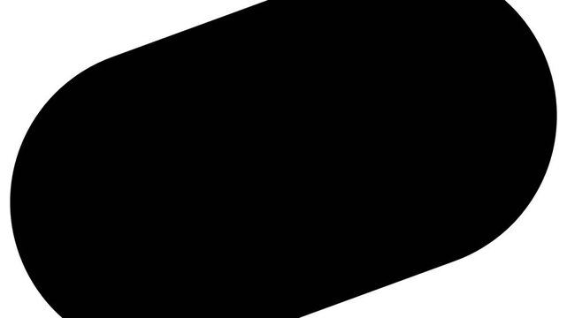 Minimalist animation of three dots transitioning into a pill shape.
