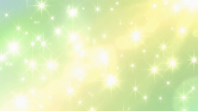 明るい光が輝く黄色と緑の抽象的な背景