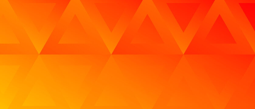 Abstract red orange and yellow geometric background with low poly triangle shapes and vibrant gradients