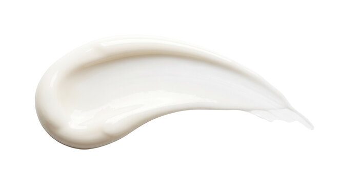 Cosmetic Cream Swatch Isolated on Black Background