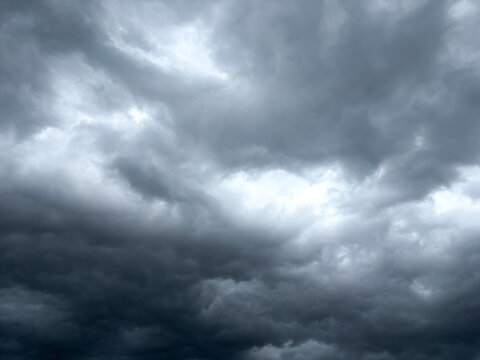 Dramatic Dark Storm Clouds in an Overcast Sky