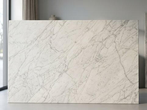 Luxury white marble slab in a modern interior with interior background countertop architecture