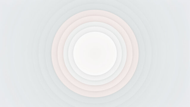 Soft pastel concentric circular ripples design featuring a minimalist gradient geometric pattern for modern digital background aesthetics