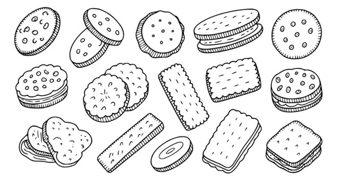 Cookies and Biscuits Doodle Set