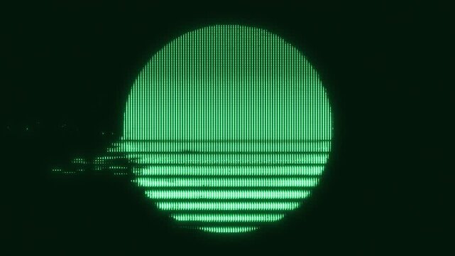 Retro-Futuristic pixelate Monitor synthwave style. Retro CCTV VHS pixel Wireframe. Abstract digital background. 80s, 90s Retro futurism, Retro wave cyberpunk grid matrix style. Glitch texture overlay