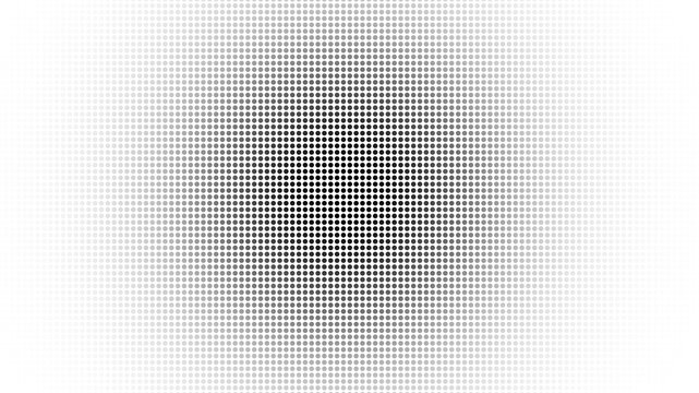 Minimalist halftone pattern background, black and white gradient dot texture, abstract geometric screen print overlay for graphic design