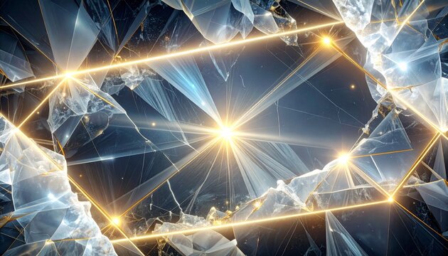 Crystal Glow Manga Luxury Material Background3