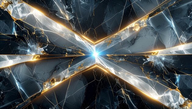 Crystal Glow Manga Luxury Material Background