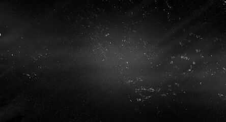 Fototapeta premium Dark Smoke and Floating Dust Particles on Black Background with Abstract Misty Atmospheric Texture and Cinematic Effect