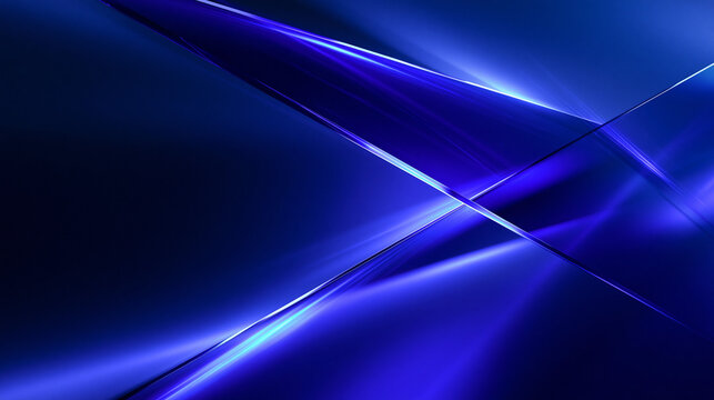 Abstract Blue Glowing Technology Background with Light Lines