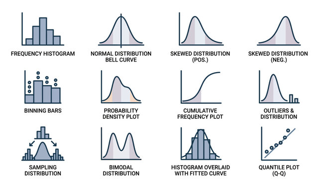 Statistical Distributions and Data Visualization Concepts Explained