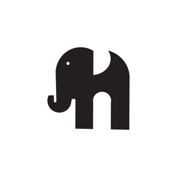 silhouette of a elephant