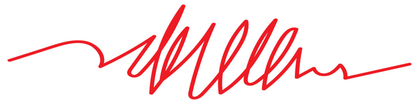 abstract red scribble line.