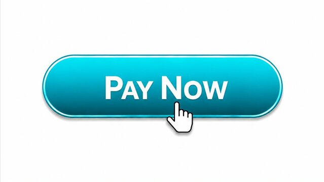 Modern pay now button with click effect