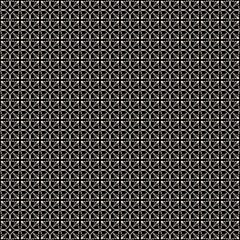 Black and white small scale vintage damask tile geometric seamless pattern with mini fleur de lis and scroll filigree grid for gothic upholstery fabric, wallpaper, and apparel © Liubov