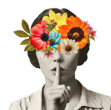 PNG Floral imagination meets silence.