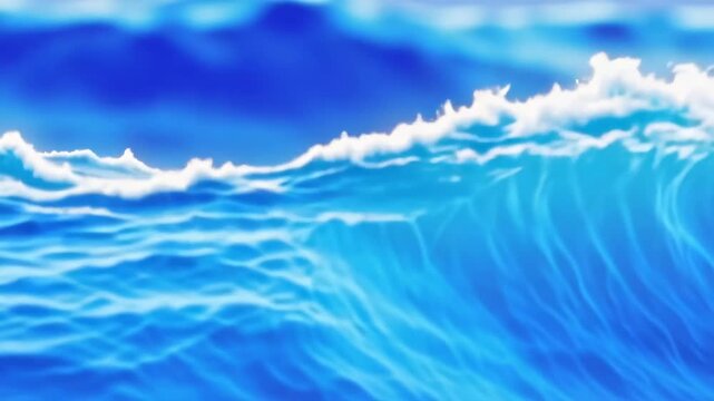Aerial ocean waves time-lapse from above