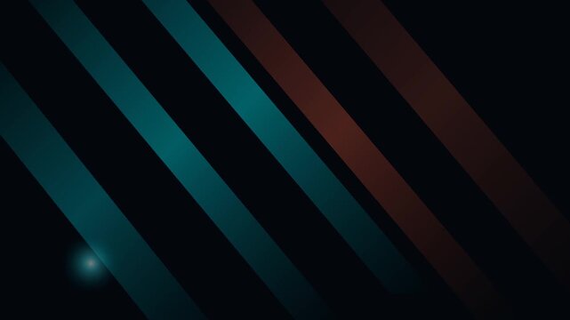 Abstract diagonal stripes background. Dark teal and copper geometric lines pattern.
