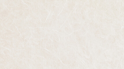Fototapeta premium Natural handmade paper made from mulberry and recycled cellulose fibers, creamy neutral surface with delicate long fibers creating subtle organic lines, slightly irregular but