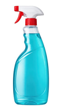 PNG Blue cleaning spray bottle