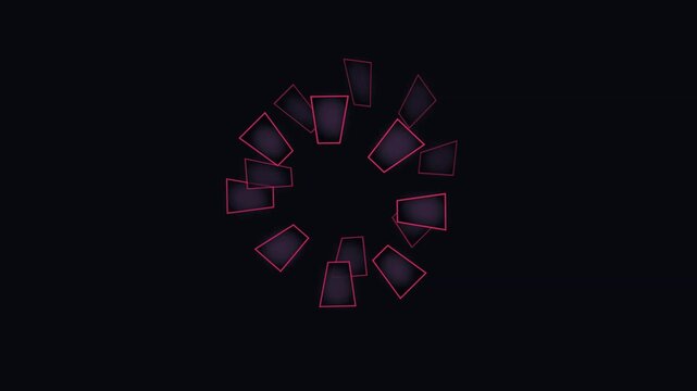 Abstract circular patterns with distinct circular arrangements