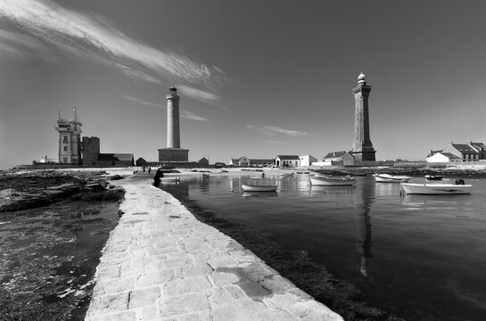 Phare d Eckm&uuml;hl in the french city of Saint-Pierre