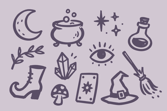 Witchcraft Magic Doodle Set