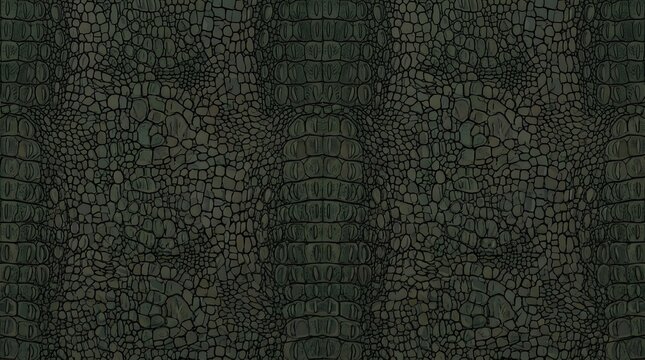 dark green textured crocodile skin pattern closeup natural animal scales background