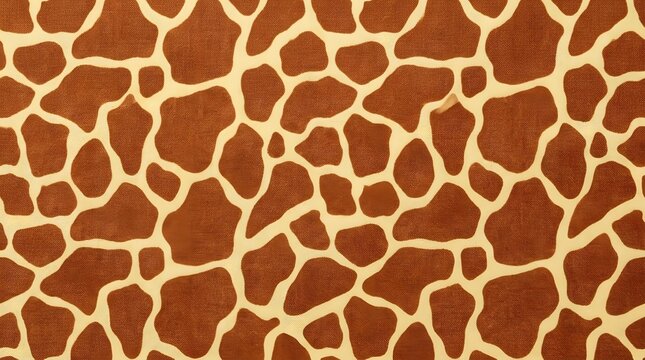 close up of brown and beige irregular giraffe pattern texture background