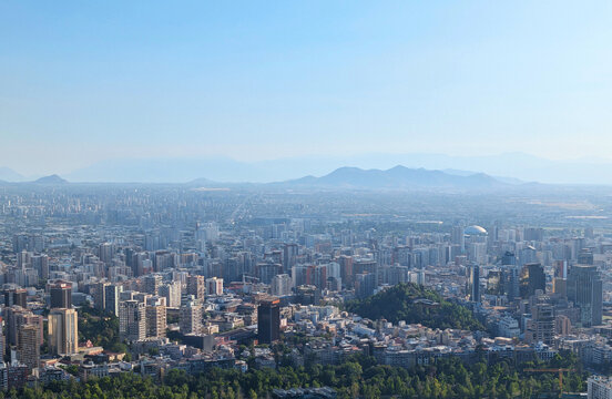 Cityscape skyline architecture  Santiago Chile