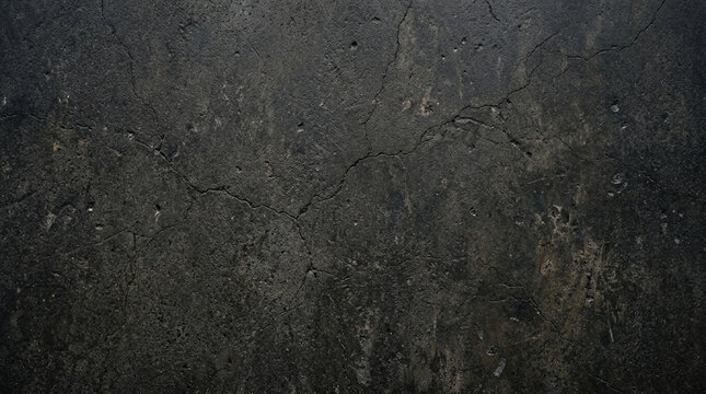Cracked Concrete Texture Grunge Dark Grey Old Weathered Surface Background