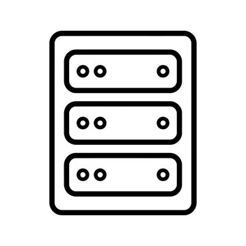 Server racks icons with multiple storage units arranged vertically.