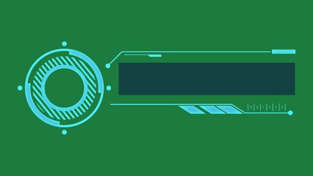 Sci-Fi Head Up Display Green Screen Animation Vector File