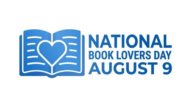 National Book Lovers Day Celebration Icon Design on August 9th