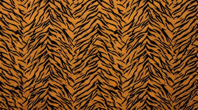 tiger print pattern seamless orange black stripes texture background