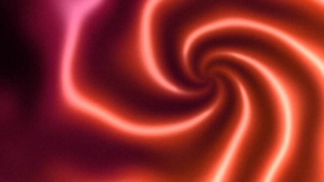 Dynamic swirling vortex animation with glowing orange and red neon lines on dark background