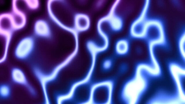 Animated glowing blue and purple liquid plasma flow with organic undulating motion