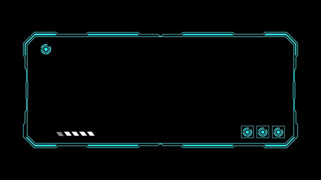 Hud Frame Technology or Sci-fi Frame Interface animation