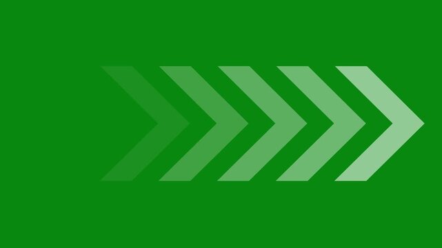 Right-directional arrow loop animation. Abstract directional arrow loading bar animation. Right-Pointing Arrow Animation