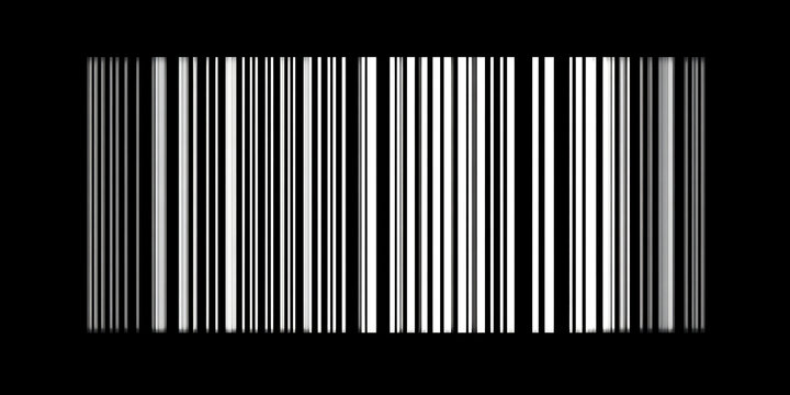 Barcode with vertical lines on a black background a simplified representation of product identification