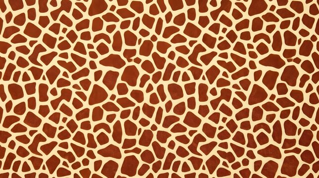 brown and beige giraffe pattern organic irregular shapes natural animal skin texture