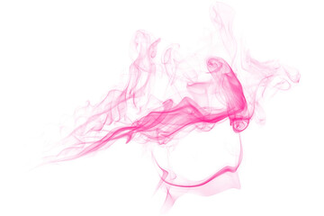 Fototapeta premium Pink Smoke Transparent Isolated
