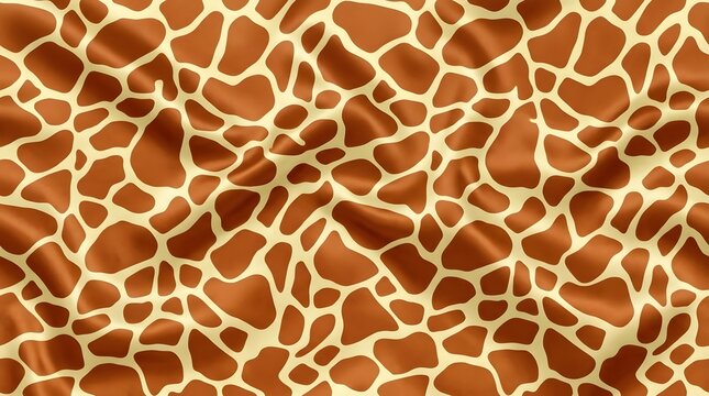 giraffe skin pattern texture brown beige irregular shapes closeup animal print