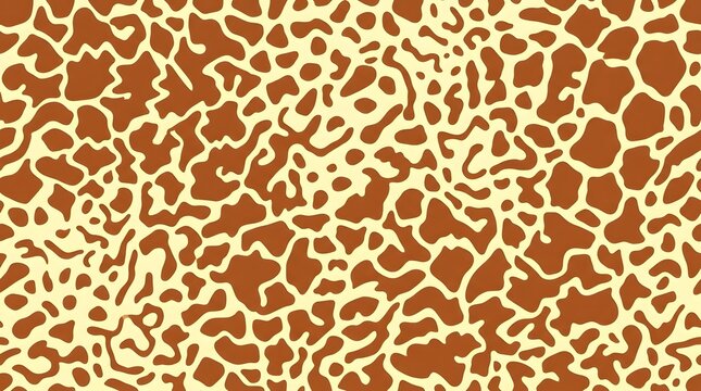 giraffe pattern texture with irregular brown and beige spots closeup