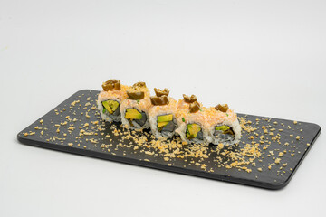 Crispy Sushi Roll with Tempura Flakes © nayefhammouri