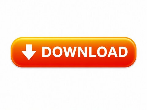 Bright download button with arrow icon for website or app