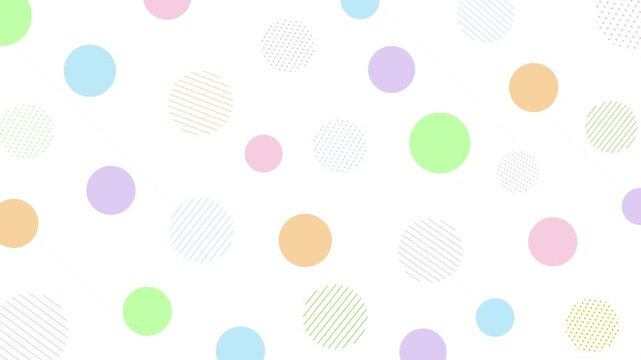 cute simple background featuring a colorful pastel polka dot pattern