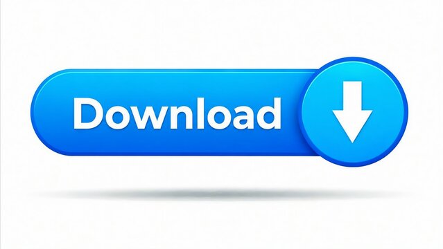 Modern download button with arrow icon